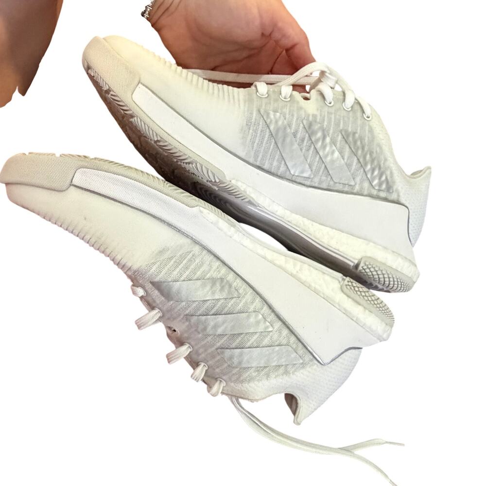 EUC Adidas Crazyflight performance indoor court shoes womens sz 8 Cloud white - Picture 8 of 9
